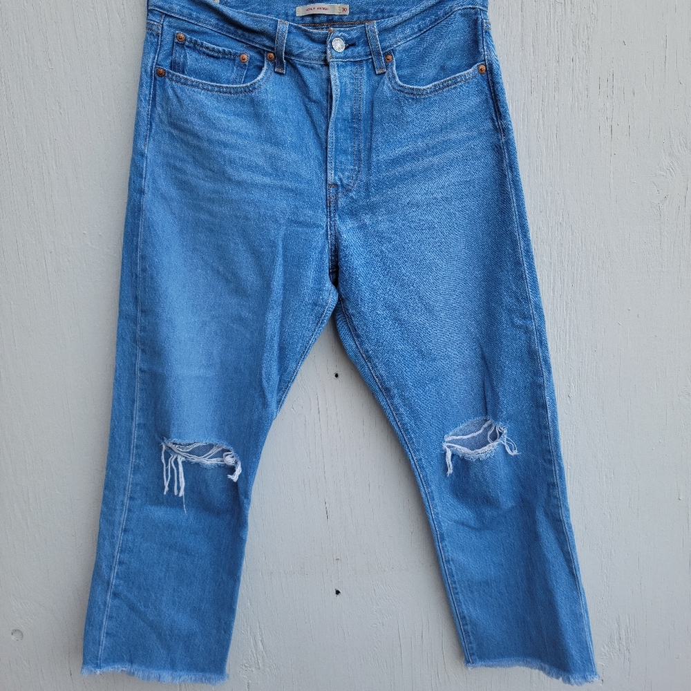 Classic Blue Ripped Jeans - Picture 4 of 10